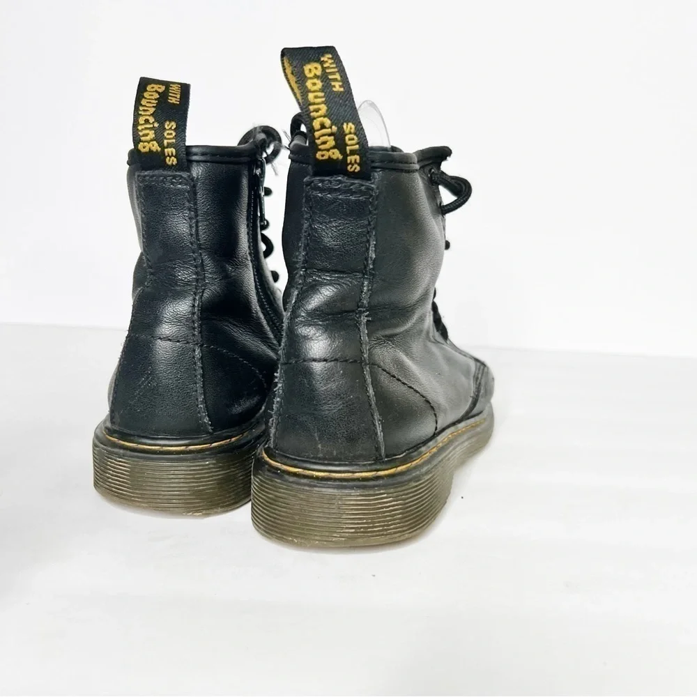Dr. Marten’s Junior 1460 Softy T Leather Lace Up Boots Black Size 3